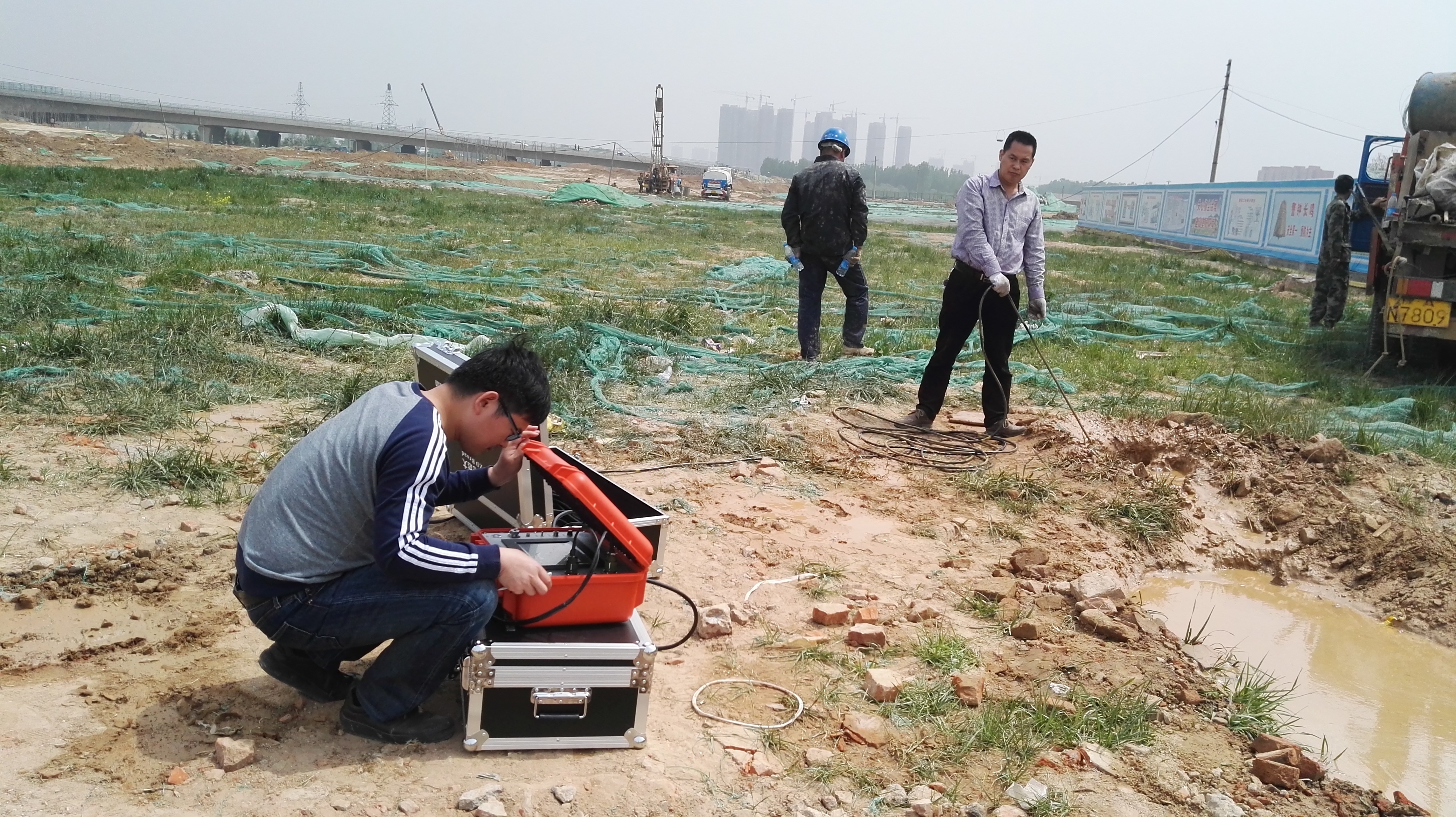 南水北调郑州环城渠广场波速勘察